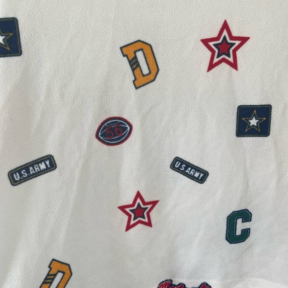 Ajile by Pantaloons Military Varsity Cropped Tee, Medium - Picture 6 of 8